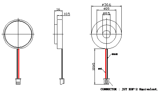 30mm 110db Mini Low Current Passive Piezo Buzzer - Manorshi